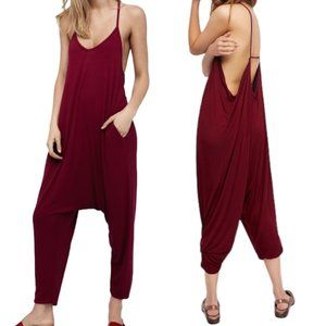 Free People Intimately Right On Time Spaghetti Strap Jersey Romper Jumpsuit